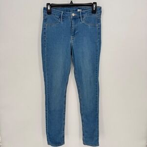 H&M &Denim Skinny Ankle Regular Waist‎ Jeans  Blue Denim Women Size 27